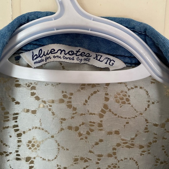 Western Denim and Lace tank - Picture 3 of 4